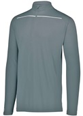 Adult Wicking 1/4 Zip Pullover (Black,Forest,Graphite,Kelly,Maroon,Navy,Purple,Royal,Red,White) GRAPHITE/WHITE Pocket