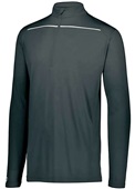 Adult Wicking 1/4 Zip Pullover (Black,Forest,Graphite,Kelly,Maroon,Navy,Purple,Royal,Red,White) BLACK/WHITE Pocket