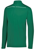 Adult Wicking 1/4 Zip Pullover (AS,AM -Black,Forest,Scarlet,Navy,Red) FOREST/WHITE Pocket