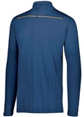 Adult Wicking 1/4 Zip Pullover (Black,Forest,Graphite,Kelly,Maroon,Navy,Purple,Royal,Red,White) NAVY/GOLD Pocket