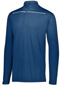 Adult Wicking 1/4 Zip Pullover (Black,Forest,Graphite,Kelly,Maroon,Navy,Purple,Royal,Red,White) NAVY/WHITE Pocket