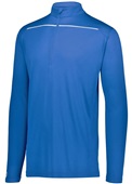 Adult Wicking 1/4 Zip Pullover (Black,Forest,Graphite,Kelly,Maroon,Navy,Purple,Royal,Red,White) ROYAL/WHITE Pocket