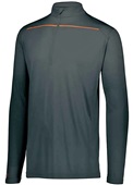 Adult Wicking 1/4 Zip Pullover (Black,Forest,Graphite,Kelly,Maroon,Navy,Purple,Royal,Red,White) BLACK/ORANGE Pocket