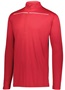 Adult Wicking 1/4 Zip Pullover (Black,Forest,Graphite,Navy,Red) SCARLET/WHITE Pocket