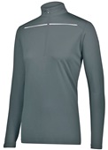 Womens 1/4 Zip Pullover (Black,Forest,Graphite,Kelly,Maroon,Navy,Purple,Royal,Red,White) GRAPHITE/WHITE Pocket