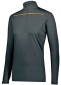Womens 1/4 Zip Pullover (Black,Forest,Graphite,Kelly,Maroon,Navy,Purple,Royal,Red,White) BLACK/GOLD Pocket