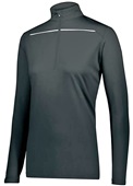 Womens 1/4 Zip Pullover (Black,Forest,Graphite,Kelly,Maroon,Navy,Purple,Royal,Red,White) BLACK/WHITE Pocket