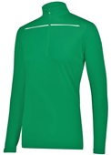 Womens 1/4 Zip Pullover (Black,Forest,Graphite,Kelly,Maroon,Navy,Purple,Royal,Red,White) KELLY/WHITE Pocket