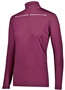 Womens 1/4 Zip Pullover (Black,Forest,Graphite,Kelly,Maroon,Navy,Purple,Royal,Red,White) MAROON/WHITE Pocket
