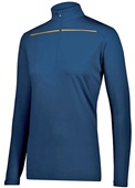 Womens 1/4 Zip Pullover (Black,Forest,Graphite,Kelly,Maroon,Navy,Purple,Royal,Red,White) NAVY/GOLD Pocket