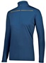 Womens 1/4 Zip Pullover (Black,Forest,Graphite,Kelly,Maroon,Navy,Purple,Royal,Red,White) NAVY/GOLD Pocket