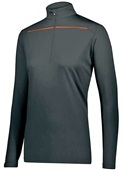 Womens 1/4 Zip Pullover (Black,Forest,Graphite,Kelly,Maroon,Navy,Purple,Royal,Red,White) BLACK/ORANGE Pocket