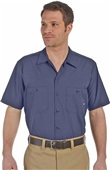 Dickies Mens Industrial Short-Sleeve Work Shirt DARK NAVY Pocket