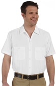 Dickies Mens Industrial Short-Sleeve Work Shirt WHITE Pocket