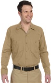 Dickies Mens Industrial Long-Sleeve Work Shirt DESERT SAND Pocket