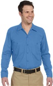 Dickies Mens Industrial Long-Sleeve Work Shirt LIGHT BLUE Pocket