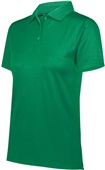 Womens, Side vented, 3-Button, UV Protected Polo Shirt KELLY Pocket