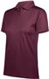 Womens, Side vented, 3-Button, UV Protected Polo Shirt MAROON Pocket
