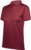 Womens, Side vented, 3-Button, UV Protected Polo Shirt CARDINAL Pocket
