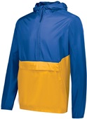 Holloway Adult Youth 1/2 Zip Pack Pullover Jacket ROAL/GOLD Pocket