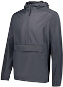 Holloway Adult Youth 1/2 Zip Pack Pullover Jacket CARBON Pocket