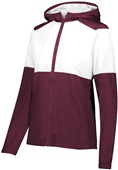 Holloway Ladies SeriesX Jacket MAROON/WHITE Pocket