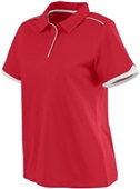 Augusta Sportswear Ladies Motion Sport Polo Shirt 5042 RED/WHITE Pocket