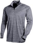 Tonix Mens Patience 1/4 Zip Pullover GREY MELANGE/GREY Pocket