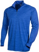 Tonix Mens Patience 1/4 Zip Pullover ROYAL MELANGE/ROYAL Pocket