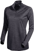 Tonix Womens Patience 1/4 Zip Pullover BLACK MELANGE/BLACK Pocket