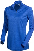 Tonix Womens Patience 1/4 Zip Pullover ROYAL MELANGE/ROYAL Pocket