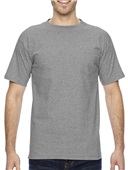 Bayside Adult 6.1 oz., 100% Cotton Pocket T-Shirt DARK ASH Pocket
