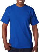 Bayside Adult 6.1 oz., 100% Cotton Pocket T-Shirt ROYAL BLUE Pocket