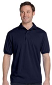 Hanes Mens 50/50 EcoSmart Jersey Knit Polo 054 NAVY Pocket