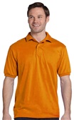 Hanes Mens 50/50 EcoSmart Jersey Knit Polo 054 ORANGE Pocket