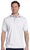 Hanes Mens 50/50 EcoSmart Jersey Knit Polo 054 WHITE Pocket