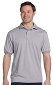 Hanes Mens 50/50 EcoSmart Jersey Knit Polo 054 LIGHT STEEL Pocket