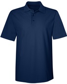 Hanes Mens X-Temp Piqué SS Polo 055P NAVY Pocket