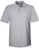 Hanes Mens X-Temp Piqué SS Polo 055P LIGHT STEEL Pocket