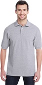 Jerzees Adult Premium 100% Ringspun Cotton Polo ATHLETIC HEATHER Pocket
