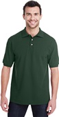 Jerzees Adult Premium 100% Ringspun Cotton Polo Forest Green Pocket