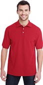 Jerzees Adult Premium 100% Ringspun Cotton Polo TRUE RED Pocket