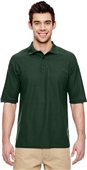 Jerzees Adult Youth 5.3 oz. Easy Care Polo Forest Green Pocket