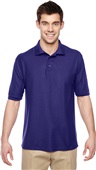 Jerzees Adult Youth 5.3 oz. Easy Care Polo DEEP PURPLE Pocket