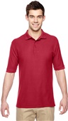 Jerzees Adult Youth 5.3 oz. Easy Care Polo TRUE RED Pocket