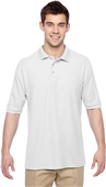 Jerzees Adult Youth 5.3 oz. Easy Care Polo WHITE Pocket