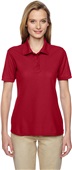 Jerzees Ladies 5.3 oz. Easy Care Polo 537WR TRUE RED Pocket