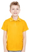 UltraClub Youth Cool & Dry Mesh Piqué Polo GOLD Pocket