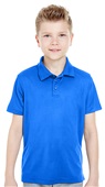 UltraClub Youth Cool & Dry Mesh Piqué Polo ROYAL Pocket