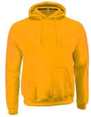 Heavy-Weight Pullover Hoodie Sweatshirt, Kangaroo-Pocket, Pro Blend Adult & Youth GOLD Front